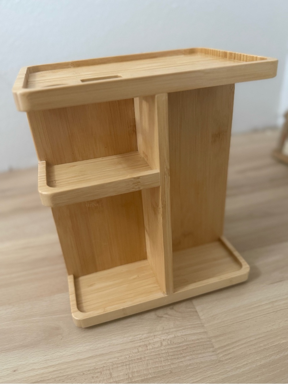 Bamboo Organizer Shelf - Natural Bamboo